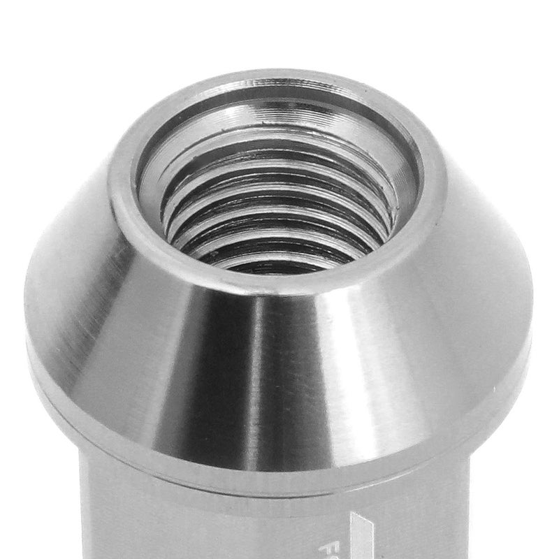 J2 Engineering LN-T7-023-15-SL Silver 7075 Aluminum M12X1.5 20Pcs L: 40mm Open End Lug Nut w/Socket Adapter - Image 4